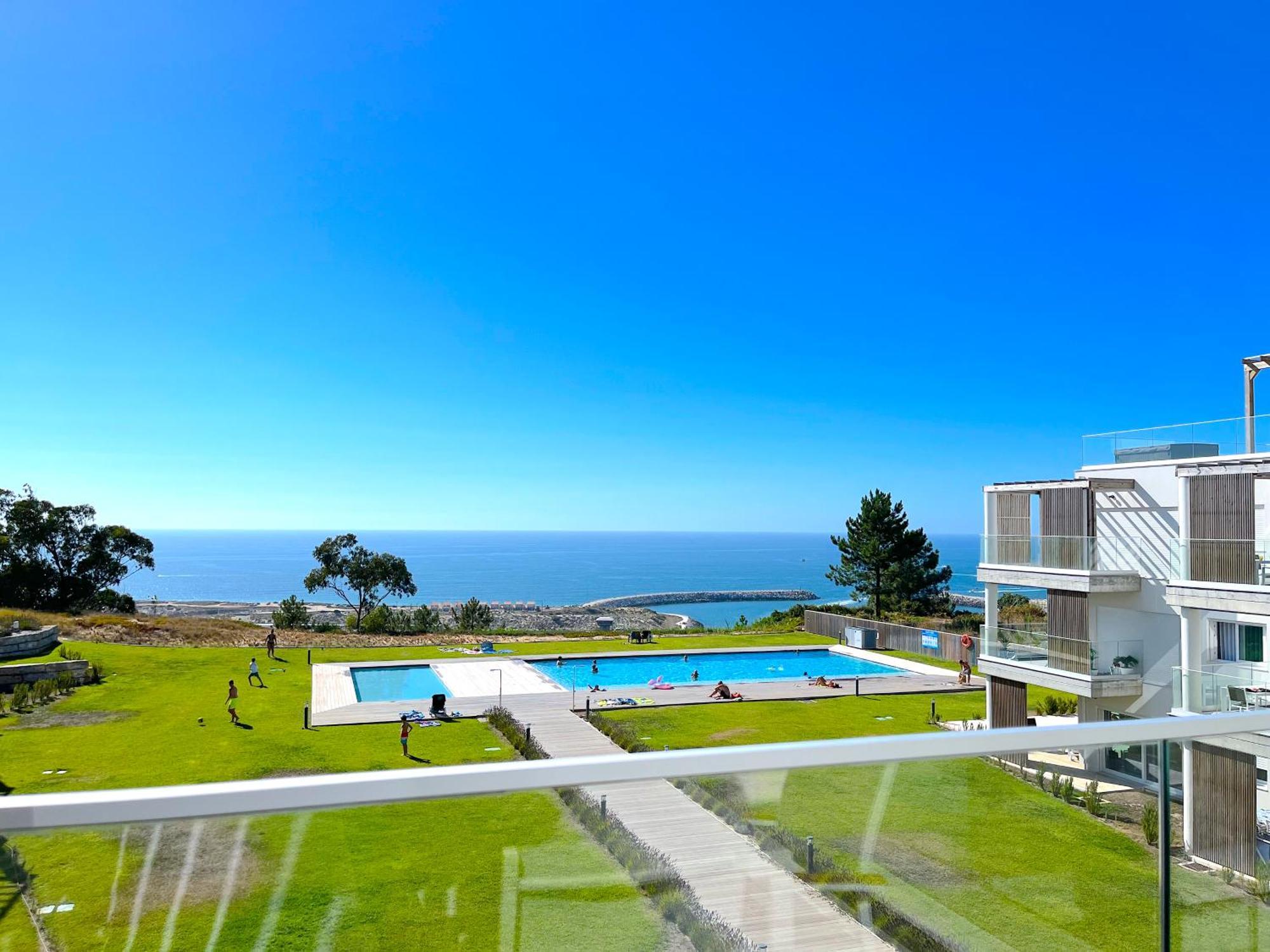 Mar A Vista - Condominium With Pool, Gym And Sea Views 나자레 외부 사진