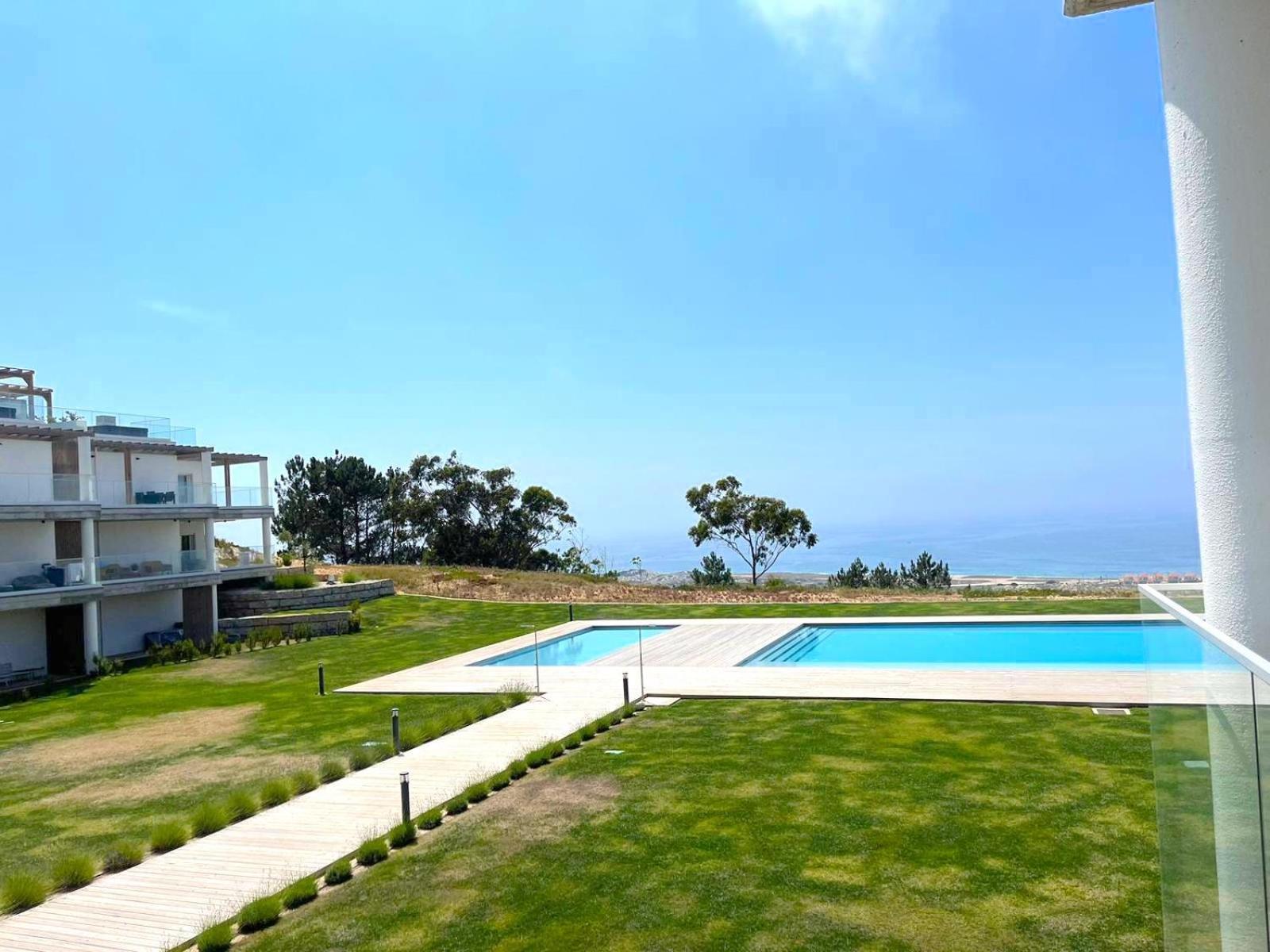 Mar A Vista - Condominium With Pool, Gym And Sea Views 나자레 외부 사진