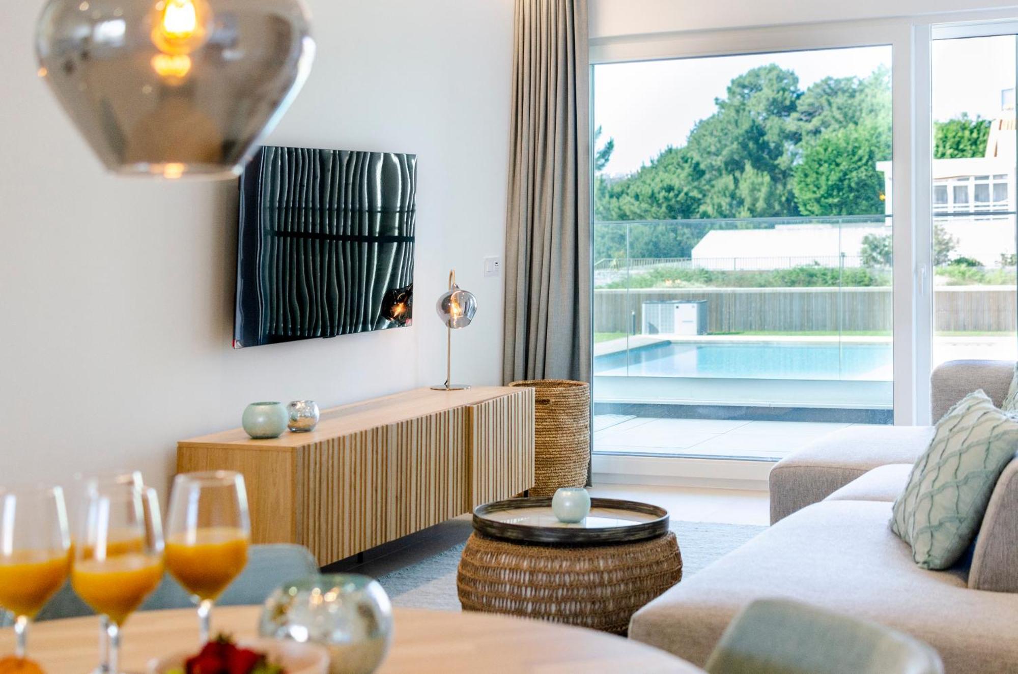 Mar A Vista - Condominium With Pool, Gym And Sea Views 나자레 객실 사진