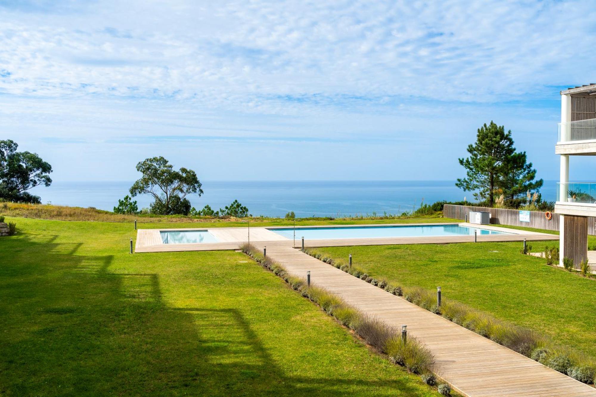 Mar A Vista - Condominium With Pool, Gym And Sea Views 나자레 객실 사진