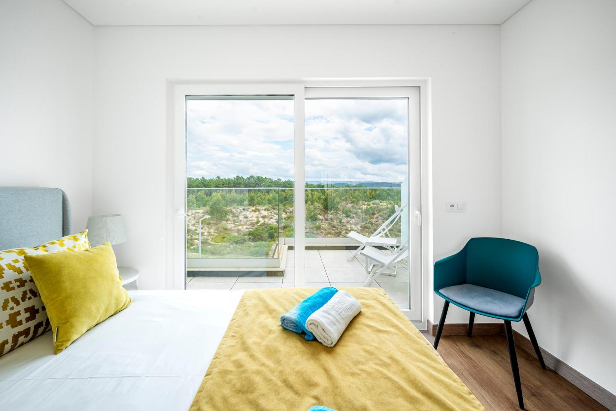 Mar A Vista - Condominium With Pool, Gym And Sea Views 나자레 객실 사진
