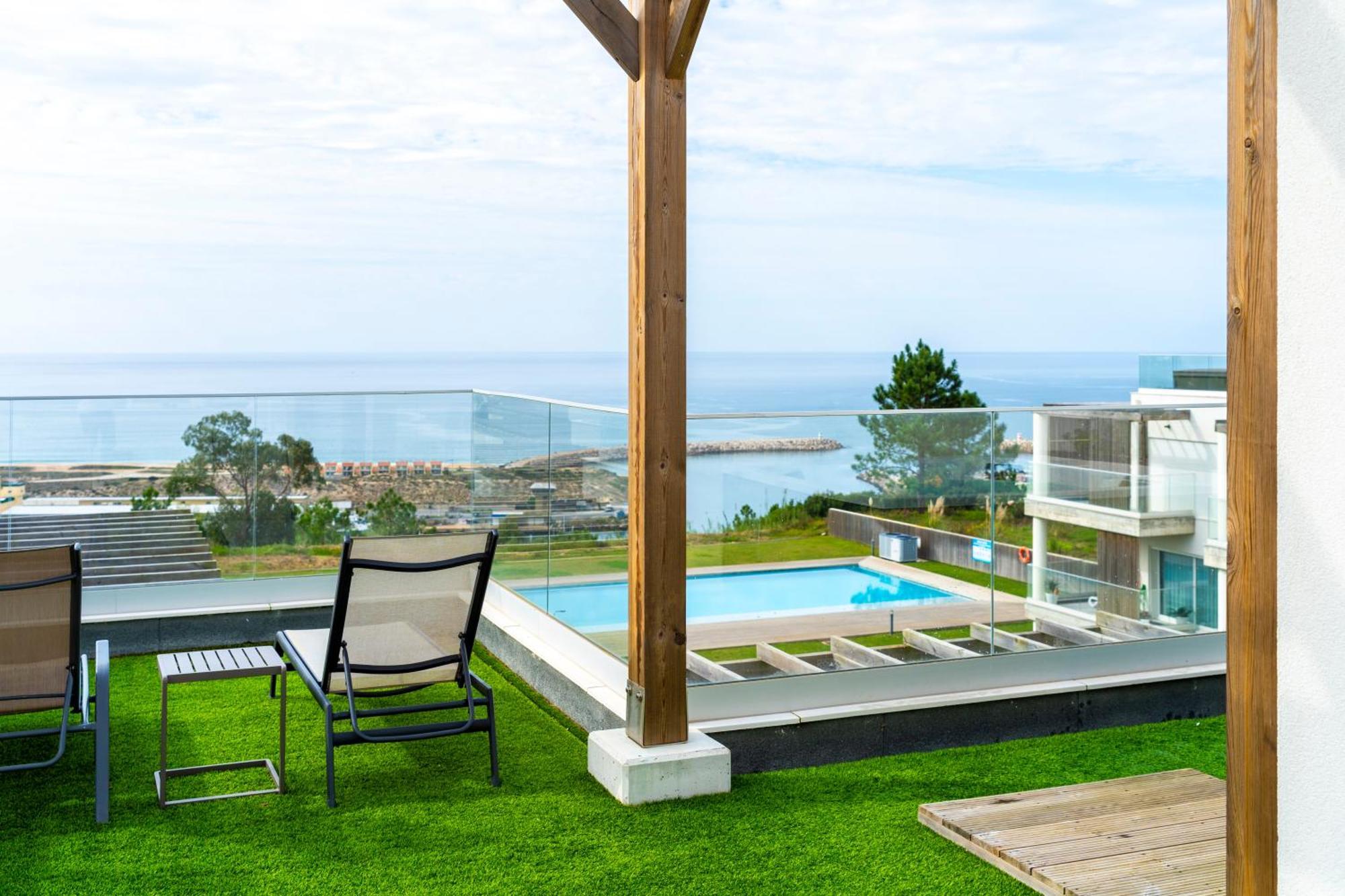 Mar A Vista - Condominium With Pool, Gym And Sea Views 나자레 외부 사진