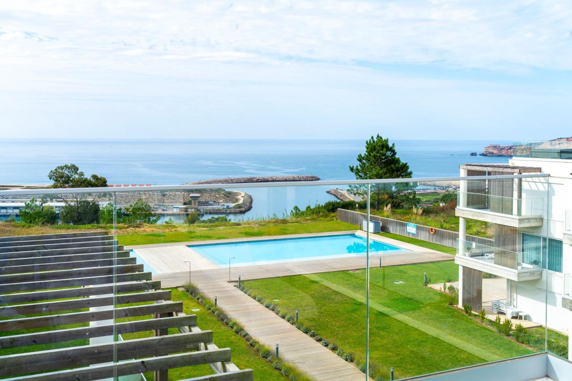 Mar A Vista - Condominium With Pool, Gym And Sea Views 나자레 객실 사진